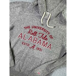 League University of Alabama Hoodie‎ Men's M Roll Tide Crimson Tide Heather Gray